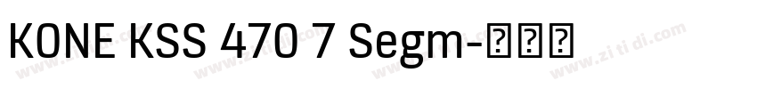 KONE KSS 470 7 Segm字体转换